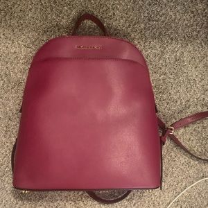 Michael Kors Magenta Backpack